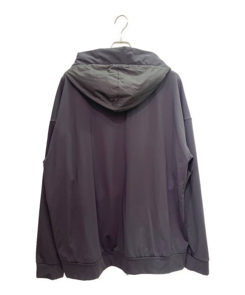 MONCLER（モンクレール）MONCLER (モンクレール) ZIP UP HOODIE ジャージー切替ジップアップパーカー ブラック サイズ:3XLの古着・服飾アイテム