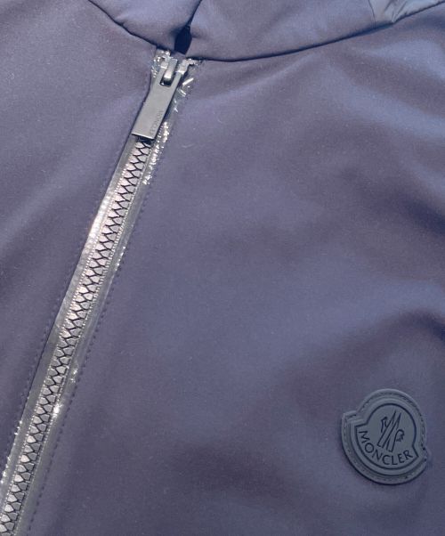 MONCLER（モンクレール）MONCLER (モンクレール) ZIP UP HOODIE ジャージー切替ジップアップパーカー ブラック サイズ:3XLの古着・服飾アイテム