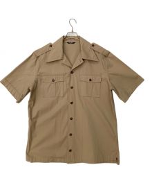 DOLCE & GABBANA（ドルチェ＆ガッバーナ）の古着「半袖サファリシャツ」｜ベージュ