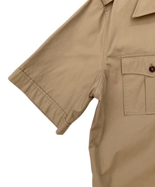 DOLCE & GABBANA（ドルチェ＆ガッバーナ）DOLCE & GABBANA (ドルチェ＆ガッバーナ) 半袖サファリシャツ ベージュ サイズ:40の古着・服飾アイテム