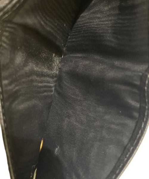 CHANEL（シャネル）CHANEL (シャネル) ダブルホック コンパクトウォレット  ブラック×ゴールドの古着・服飾アイテム