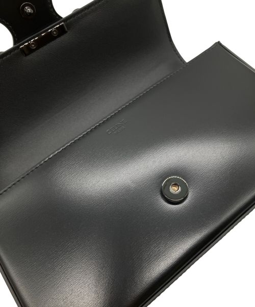CELINE（セリーヌ）CELINE (セリーヌ) チェーン ショルダーバッグ キュイル トリオンフ  ブラックの古着・服飾アイテム