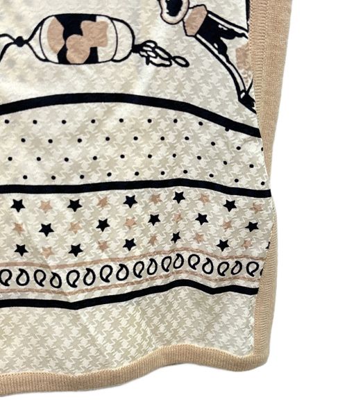 HERMES（エルメス）HERMES (エルメス) ツイルレーヌ Qu importe le flacon 香水瓶 ベージュ×ホワイト サイズ:40の古着・服飾アイテム