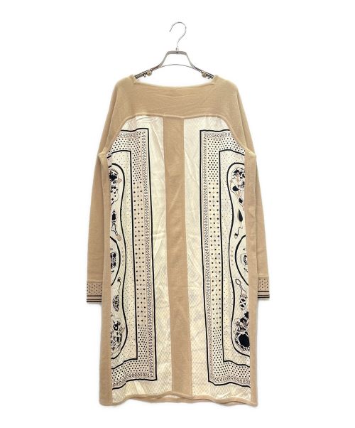 HERMES（エルメス）HERMES (エルメス) ツイルレーヌ Qu importe le flacon 香水瓶 ベージュ×ホワイト サイズ:40の古着・服飾アイテム