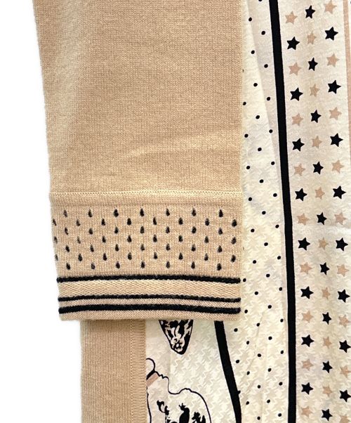 HERMES（エルメス）HERMES (エルメス) ツイルレーヌ Qu importe le flacon 香水瓶 ベージュ×ホワイト サイズ:40の古着・服飾アイテム