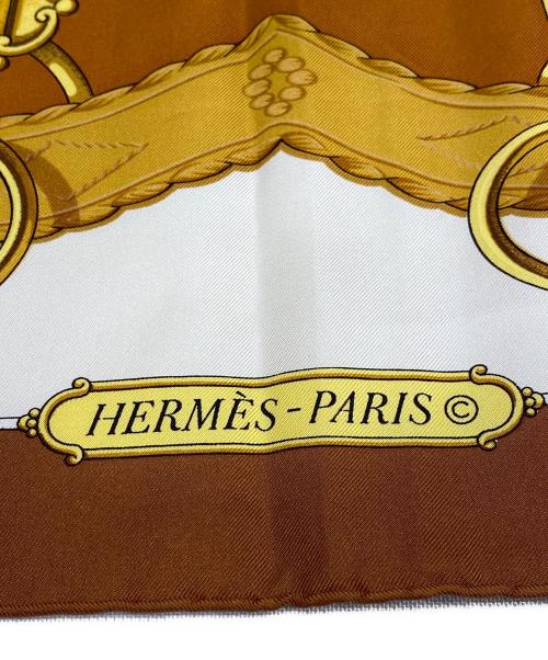 HERMES（エルメス）HERMES (エルメス) カレ90 ブラウン サイズ:90の古着・服飾アイテム