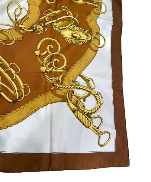 HERMES（エルメス）HERMES (エルメス) カレ90 ブラウン サイズ:90の古着・服飾アイテム