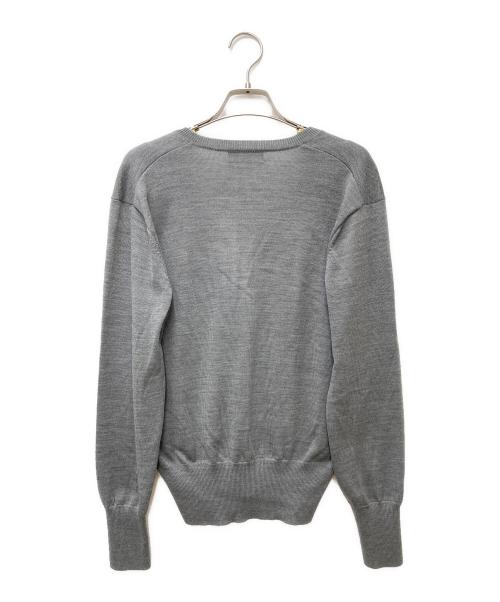 SINME（シンメ）SINME (シンメ) Vネックニット S23AW-08 グレー サイズ:Mの古着・服飾アイテム