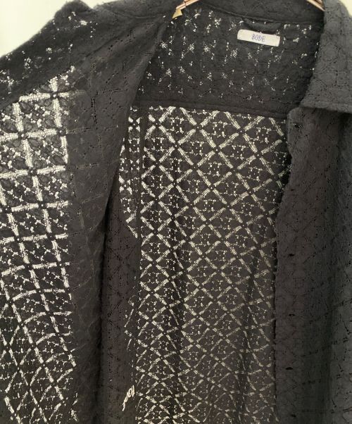 BODE（ボーディ）BODE (ボーディ) BODE LATTICE LACE LONG SLEEVE SHIRT ブラック サイズ:SM　の古着・服飾アイテム