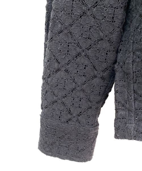 BODE（ボーディ）BODE (ボーディ) BODE LATTICE LACE LONG SLEEVE SHIRT ブラック サイズ:SM　の古着・服飾アイテム