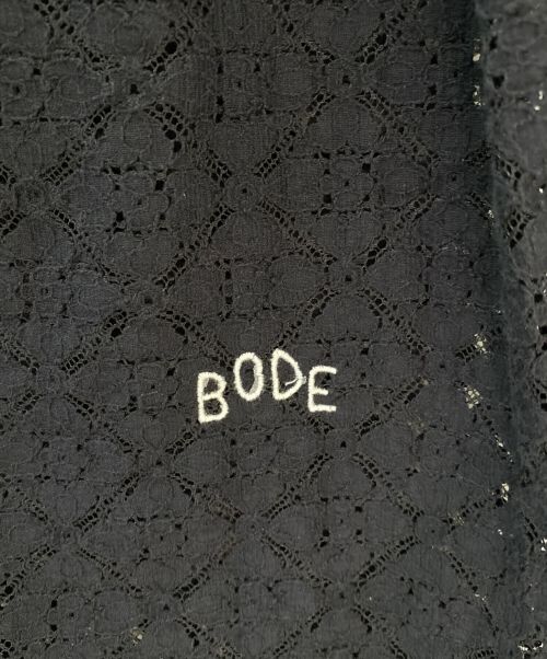 BODE（ボーディ）BODE (ボーディ) BODE LATTICE LACE LONG SLEEVE SHIRT ブラック サイズ:SM　の古着・服飾アイテム