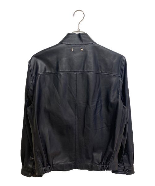 LOUIS VUITTON（ルイ ヴィトン）LOUIS VUITTON (ルイ ヴィトン) ラムレザージャケット ブラック サイズ:48の古着・服飾アイテム