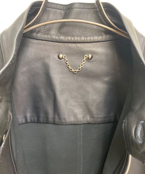 LOUIS VUITTON（ルイ ヴィトン）LOUIS VUITTON (ルイ ヴィトン) ラムレザージャケット ブラック サイズ:48の古着・服飾アイテム