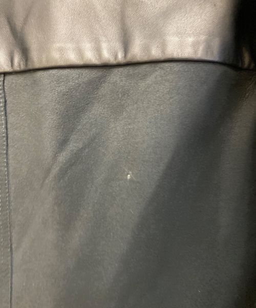 LOUIS VUITTON（ルイ ヴィトン）LOUIS VUITTON (ルイ ヴィトン) ラムレザージャケット ブラック サイズ:48の古着・服飾アイテム
