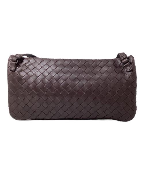 BOTTEGA VENETA（ボッテガベネタ）BOTTEGA VENETA (ボッテガベネタ) Intrecciato Shoulder Pochette（(イントレチャートショルダーポシェット） ブラウン サイズ:-の古着・服飾アイテム