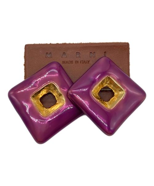 MARNI（マルニ）MARNI (マルニ) イヤリング パープルの古着・服飾アイテム