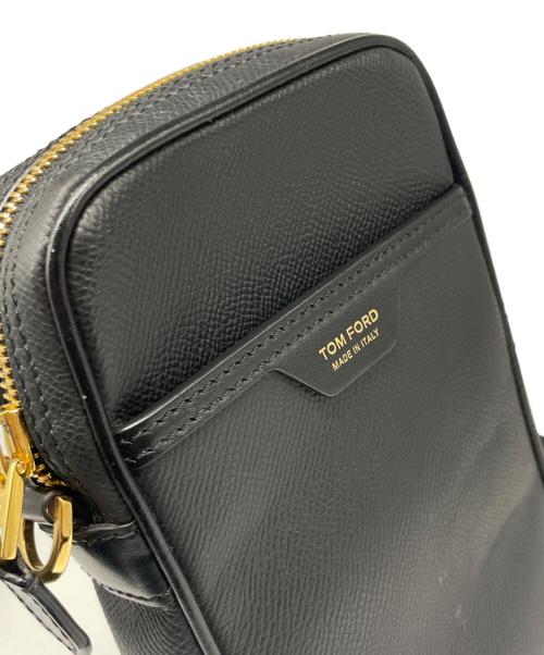 TOM FORD（トムフォード）TOM FORD (トムフォード) レザーショルダーバッグ/ショルダーポーチ ブラックの古着・服飾アイテム