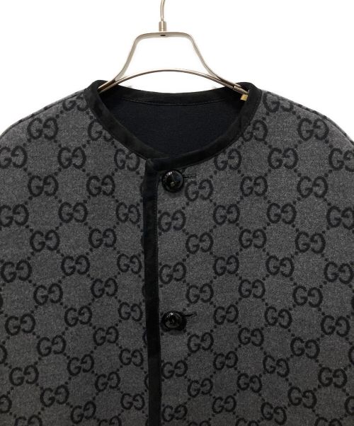 GUCCI（グッチ）GUCCI (グッチ) リバーシブルケープコート ブラック サイズ:36の古着・服飾アイテム