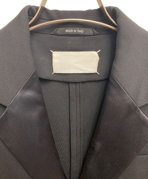 Maison Margiela（メゾンマルジェラ）Maison Margiela (メゾンマルジェラ) tuxedo jacket (タキシードジャケット) ブラック サイズ:42の古着・服飾アイテム