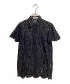 VALENTINOヴァレンティノ）の古着「レースブラウス」｜ブラック