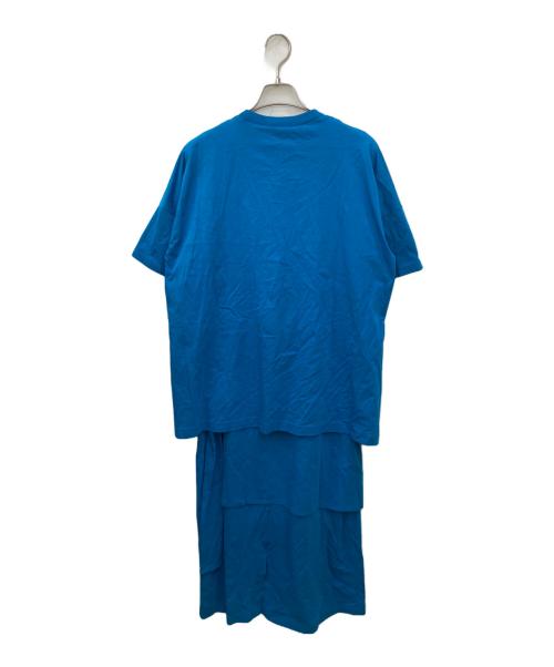 ENFOLD（エンフォルド）ENFOLD (エンフォルド) ハイツイスト天竺ドレス ブルー サイズ:SIZE38の古着・服飾アイテム