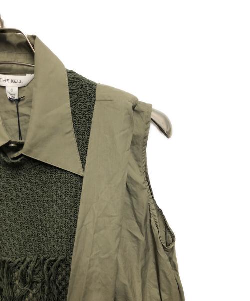 THE KEIJI（ザ・ケイジ）THE KEIJI (ザ・ケイジ) ノースリーブシャツ オリーブの古着・服飾アイテム