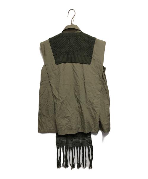 THE KEIJI（ザ・ケイジ）THE KEIJI (ザ・ケイジ) ノースリーブシャツ オリーブの古着・服飾アイテム