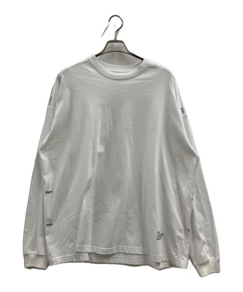 UNTRACE（アントレース）UNTRACE (アントレース) 長袖カットソー ホワイト サイズ:Lの古着・服飾アイテム