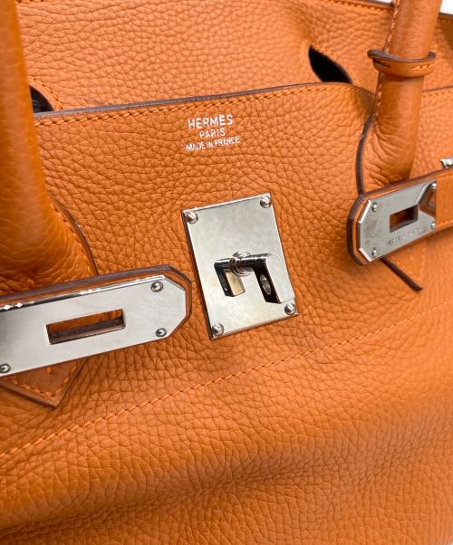 HERMES（エルメス）HERMES (エルメス) ハンドバッグ オレンジの古着・服飾アイテム