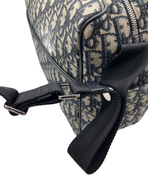 Christian Dior（クリスチャン ディオール）Christian Dior (クリスチャン ディオール) オブリーク マザーズバッグ ネイビーの古着・服飾アイテム