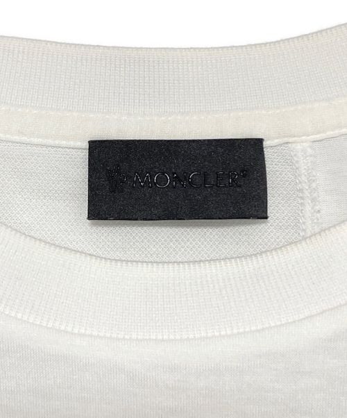 MONCLER（モンクレール）MONCLER (モンクレール) プリントTシャツ ホワイト サイズ:Mの古着・服飾アイテム