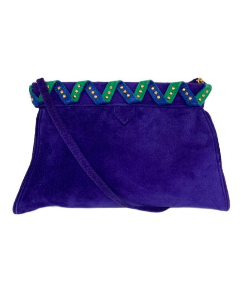 Yves Saint Laurent（イヴサンローラン）Yves Saint Laurent (イヴサンローラン) ショルダーバッグ パープルの古着・服飾アイテム