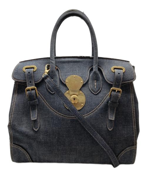 RALPH LAUREN（ラルフローレン）RALPH LAUREN (ラルフローレン) RICKYデニム2WAYバッグ インディゴの古着・服飾アイテム