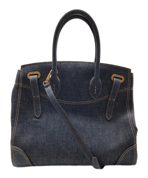RALPH LAUREN（ラルフローレン）RALPH LAUREN (ラルフローレン) RICKYデニム2WAYバッグ インディゴの古着・服飾アイテム
