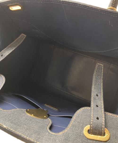 RALPH LAUREN（ラルフローレン）RALPH LAUREN (ラルフローレン) RICKYデニム2WAYバッグ インディゴの古着・服飾アイテム