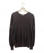 EVERYDAY I LIKE.エヴリデイ アイ ライク）の古着「クルーネック プルオーバーニット」｜ダークブラウン