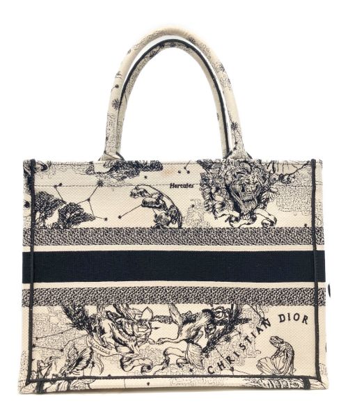 Christian Dior（クリスチャン ディオール）Christian Dior (クリスチャン ディオール) Dior Book Tote/ブックトート ミディアム ホワイト サイズ:ミディアム/Mの古着・服飾アイテム