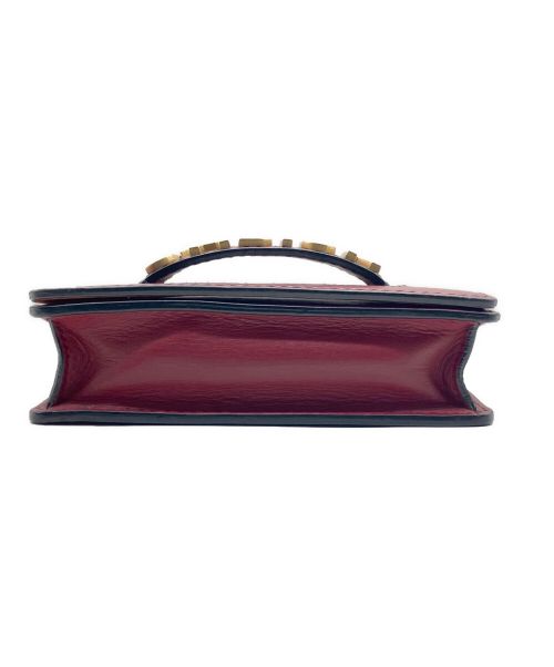 Christian Dior（クリスチャン ディオール）Christian Dior (クリスチャン ディオール) Mini Flap Bag レッドの古着・服飾アイテム