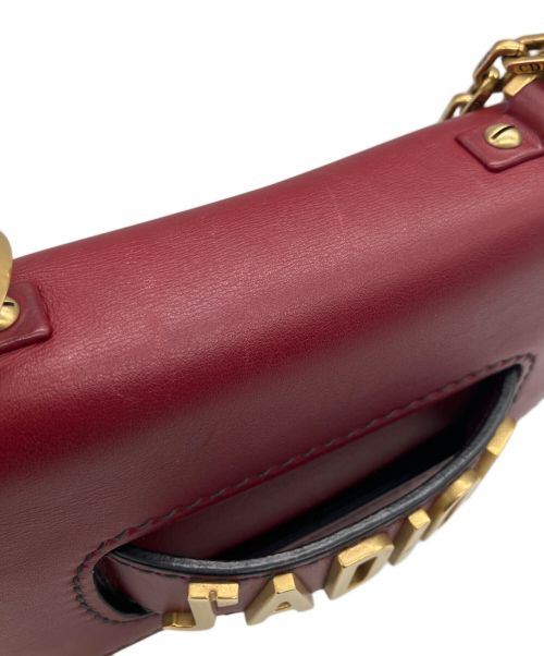 Christian Dior（クリスチャン ディオール）Christian Dior (クリスチャン ディオール) Mini Flap Bag レッドの古着・服飾アイテム