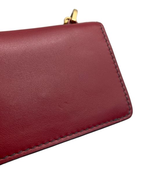 Christian Dior（クリスチャン ディオール）Christian Dior (クリスチャン ディオール) Mini Flap Bag レッドの古着・服飾アイテム