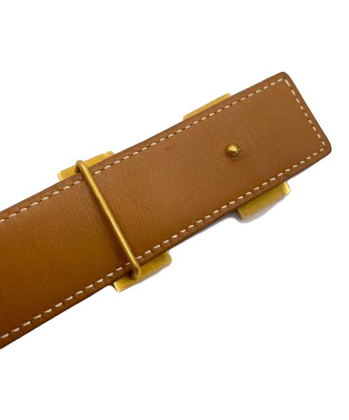 HERMES（エルメス）HERMES (エルメス) コンスタンスベルト ベージュ×ブラック サイズ:75cmの古着・服飾アイテム