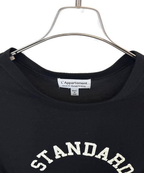 L'appartement（アパルトモン）L'Appartement (アパルトモン) Americana (アメリカーナ) フットボールTシャツ ブラック サイズ:Freeの古着・服飾アイテム