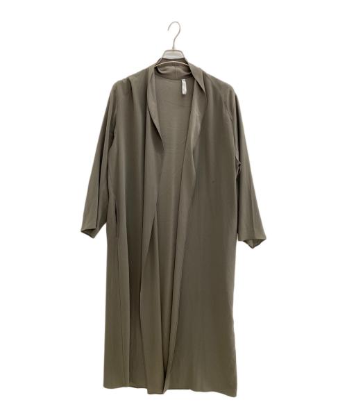 Col Pierrot（コルピエロ）Col Pierrot (コルピエロ) サテンロングカーディガン カーキ サイズ:SIZE Freeの古着・服飾アイテム