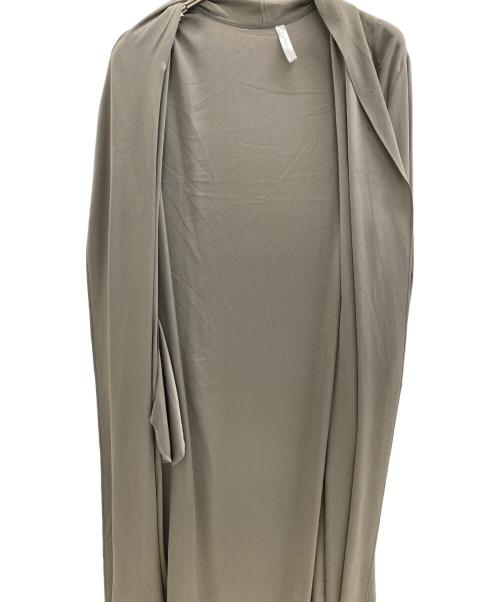 Col Pierrot（コルピエロ）Col Pierrot (コルピエロ) サテンロングカーディガン カーキ サイズ:SIZE Freeの古着・服飾アイテム