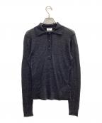 Filippa Kフィリッパコー）の古着「ニットポロシャツ」｜グレー