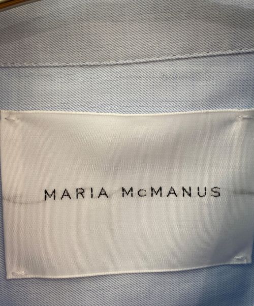 MARIA MCMANUS（マリアマクマナス）MARIA MCMANUS (マリアマクマナス) ロングスリーブシャツ スカイブルー サイズ:Sの古着・服飾アイテム