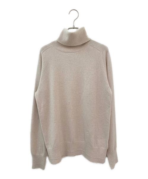 MARIA MCMANUS（マリアマクマナス）MARIA MCMANUS (マリアマクマナス) カシミヤタートルネックニット ベージュ サイズ:Sの古着・服飾アイテム