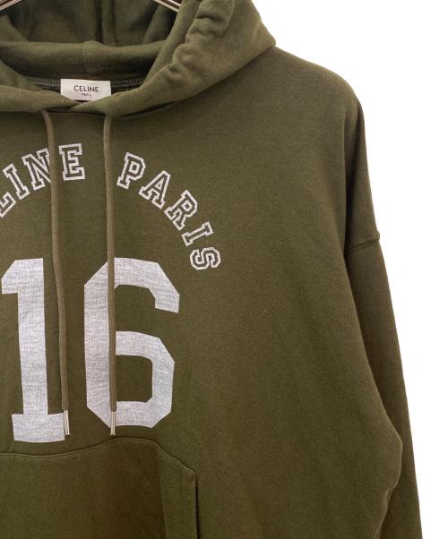 CELINE（セリーヌ）CELINE (セリーヌ) プルオーバーパーカー オリーブ サイズ:Mの古着・服飾アイテム
