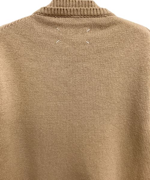 Maison Margiela（メゾンマルジェラ）Maison Margiela (メゾンマルジェラ) elbow patch knit（エルボーパッチニット） ベージュ サイズ:Sの古着・服飾アイテム