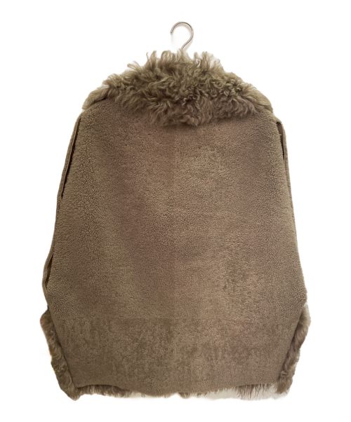 BLANCHA（ブランカ）BLANCHA (ブランカ) ムートンベスト MOUTON VEST ブラウン サイズ:FREEの古着・服飾アイテム